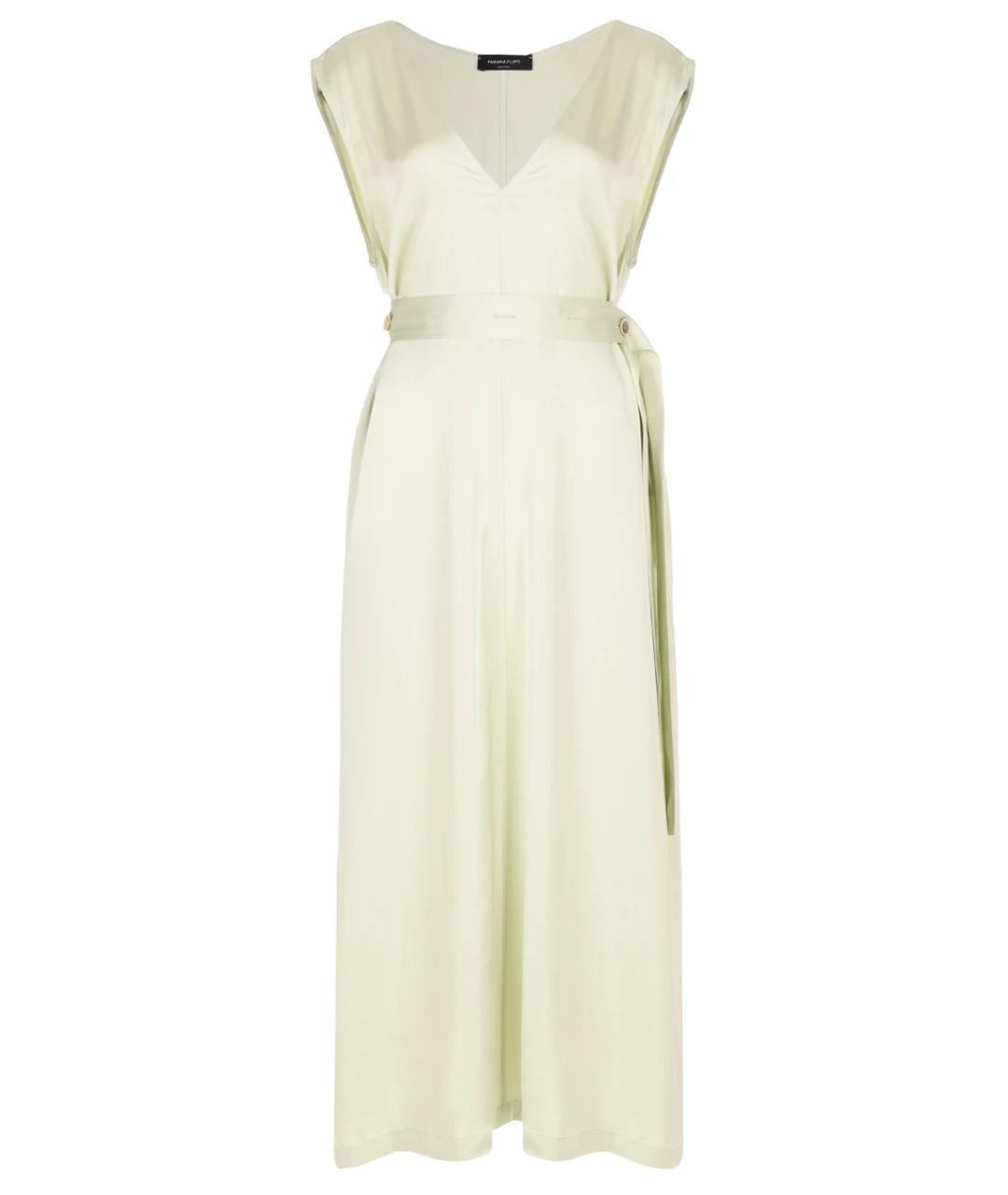 FABIANA FILIPPI Салатовыое вискозное повседневное платье, фото 1