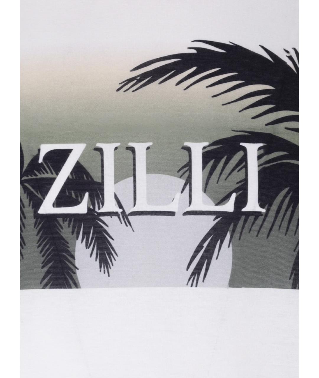 ZILLI Белая хлопковая футболка, фото 3