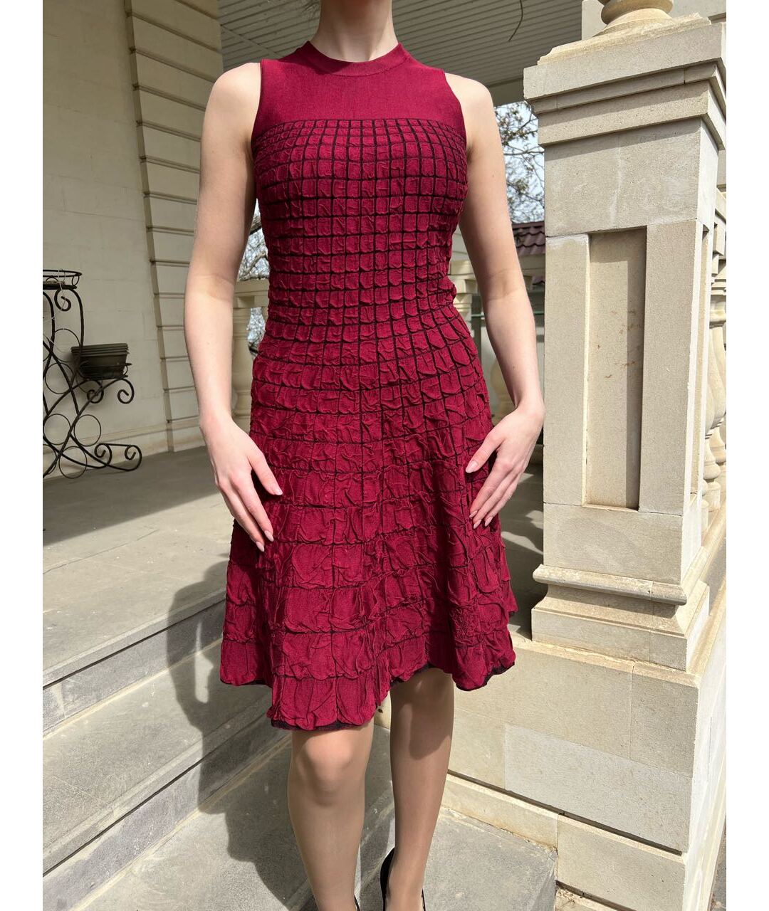 LOUIS VUITTON PRE-OWNED Красное повседневное платье, фото 2