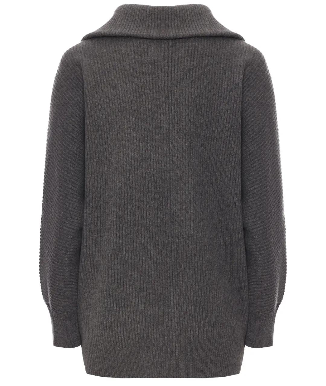 BRUNELLO CUCINELLI Серый кашемировый кардиган, фото 2