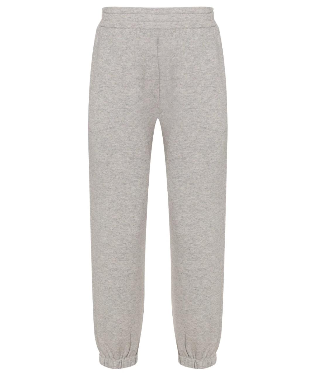 BRUNELLO CUCINELLI Серые кашемировые прямые брюки, фото 1