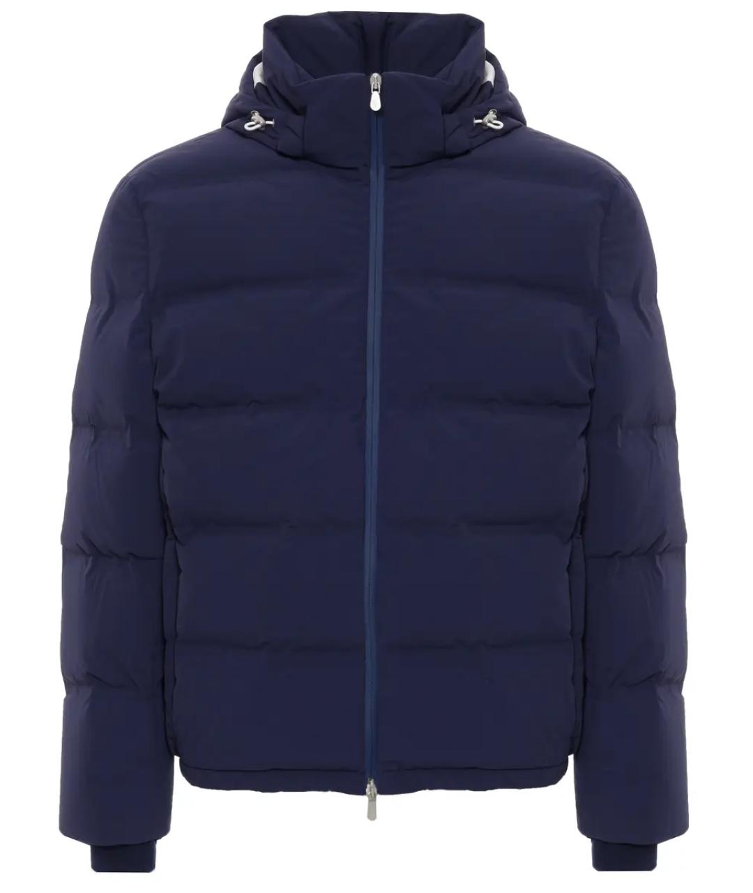 BRUNELLO CUCINELLI Синий полиамидовый пуховик, фото 1