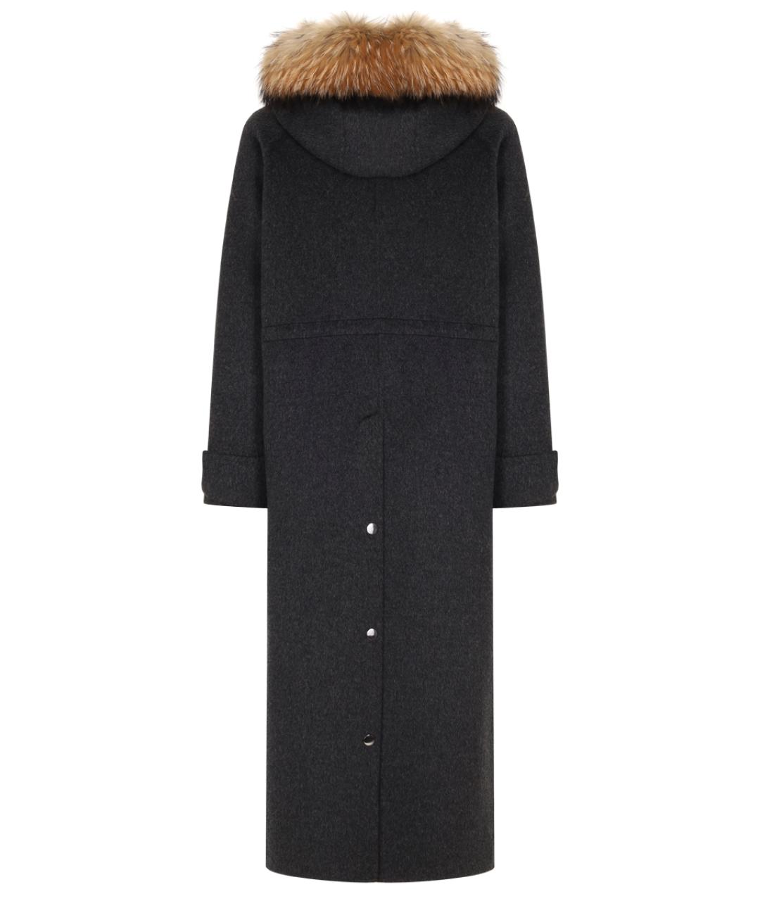 P.A.R.O.S.H. Антрацитовая шерстяная парка, фото 3