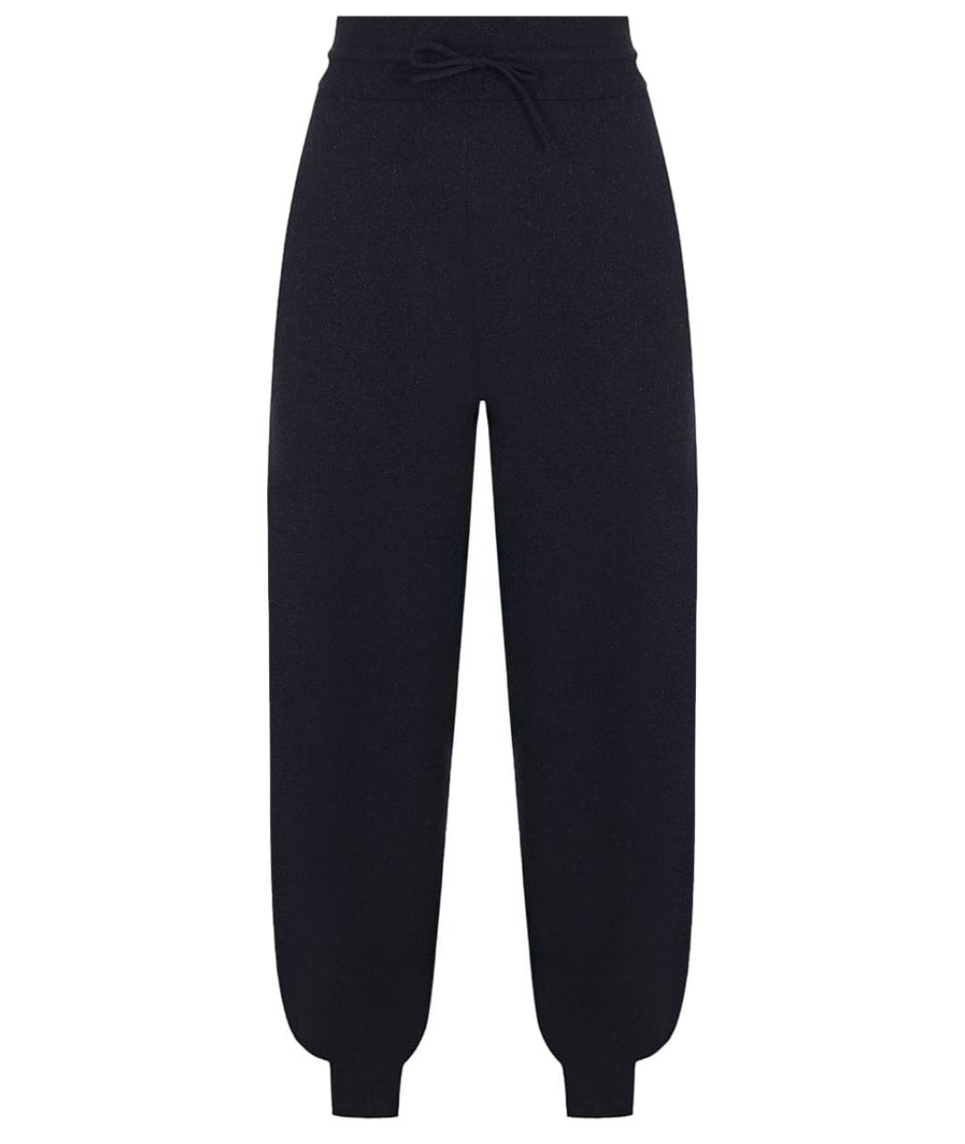 FABIANA FILIPPI Темно-синие шерстяные прямые брюки, фото 1