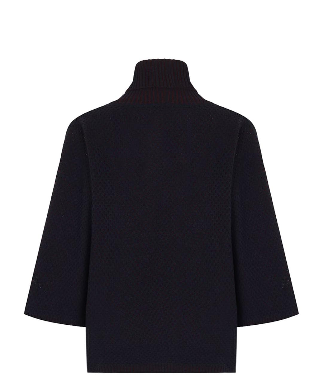 FABIANA FILIPPI Темно-синий шерстяной джемпер / свитер, фото 2
