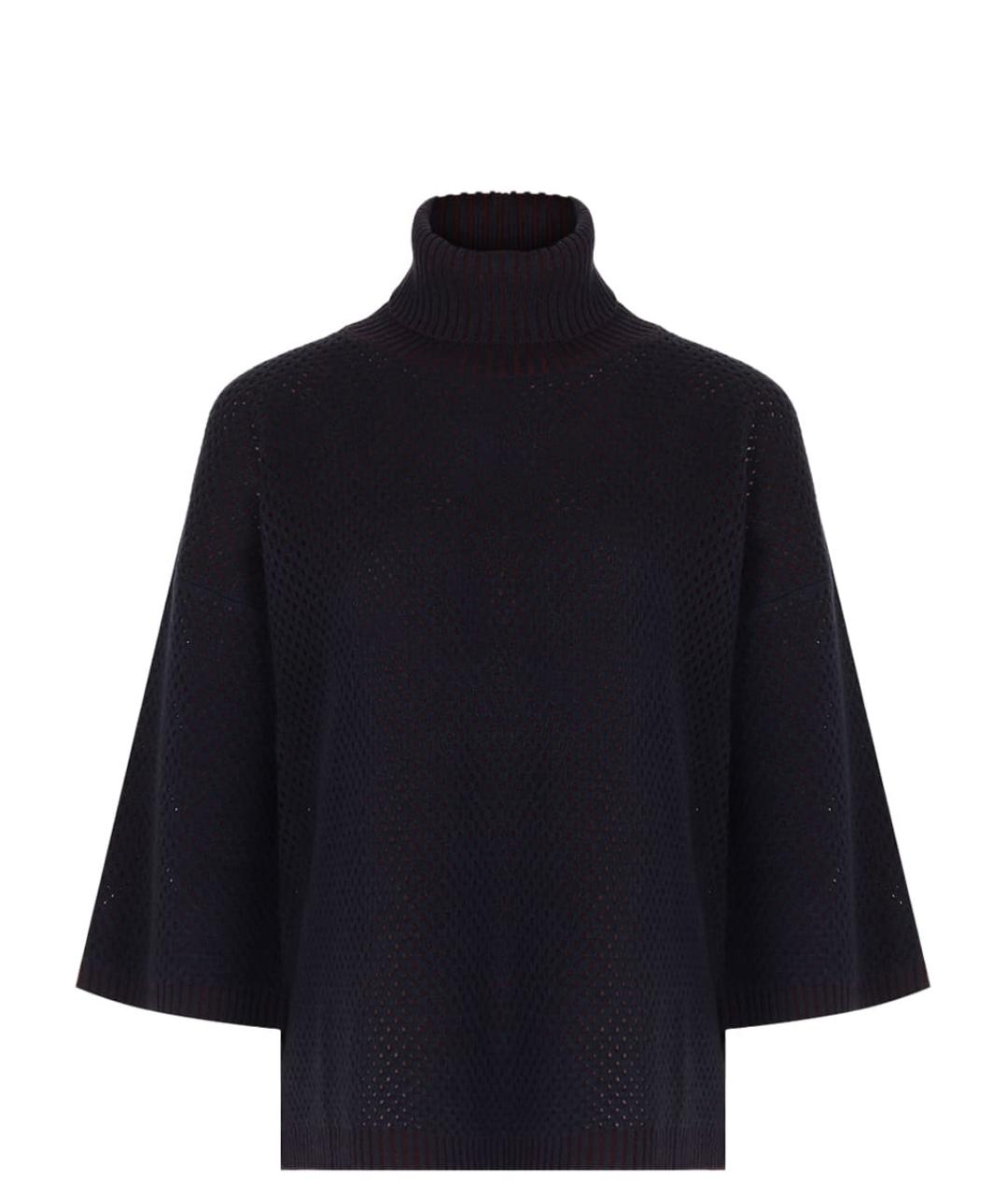 FABIANA FILIPPI Темно-синий шерстяной джемпер / свитер, фото 1