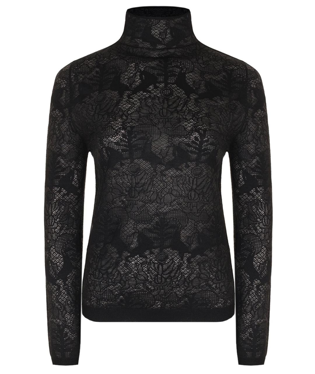 FABIANA FILIPPI Черная шерстяная водолазка, фото 1