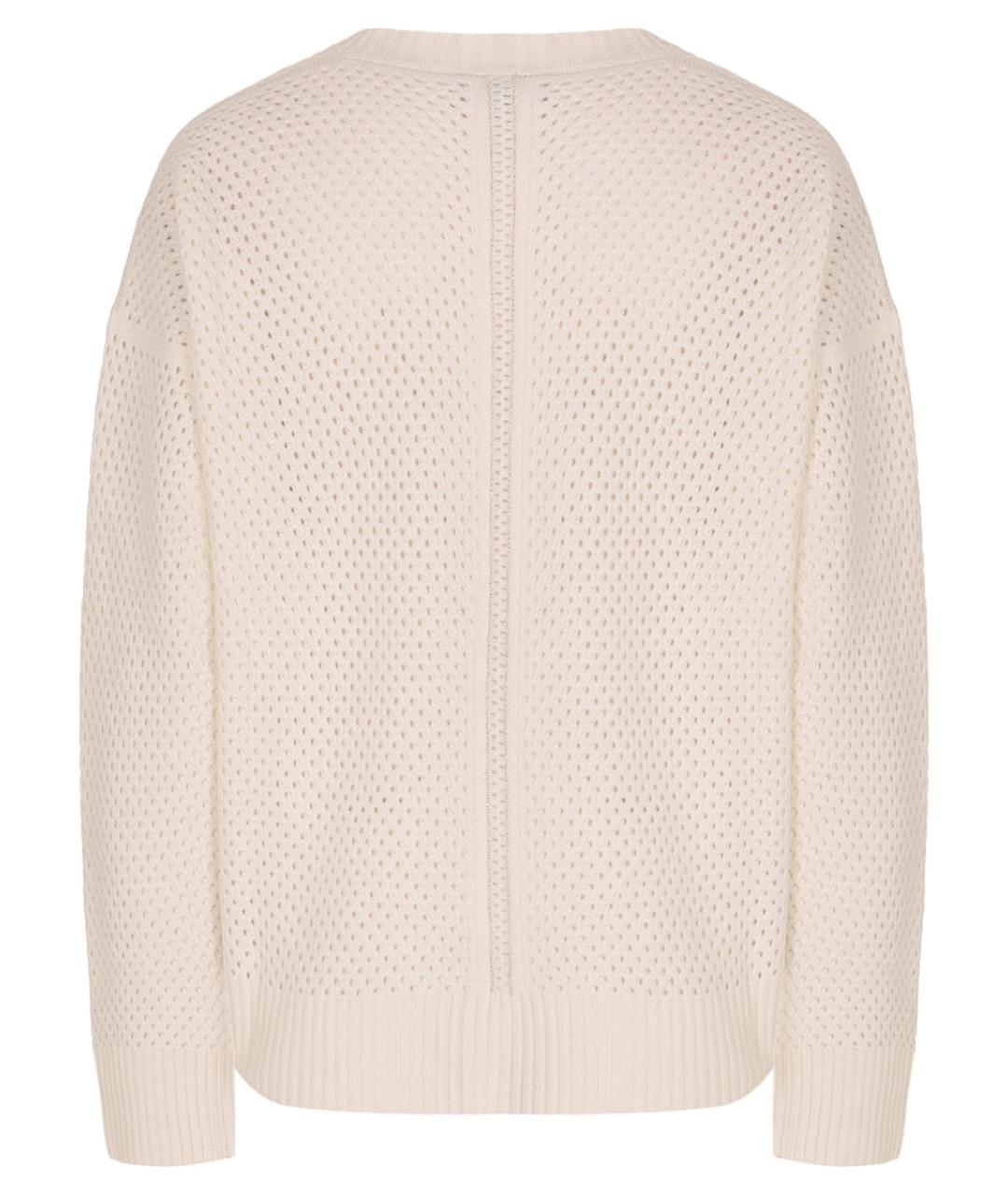 FABIANA FILIPPI Белый шерстяной джемпер / свитер, фото 2