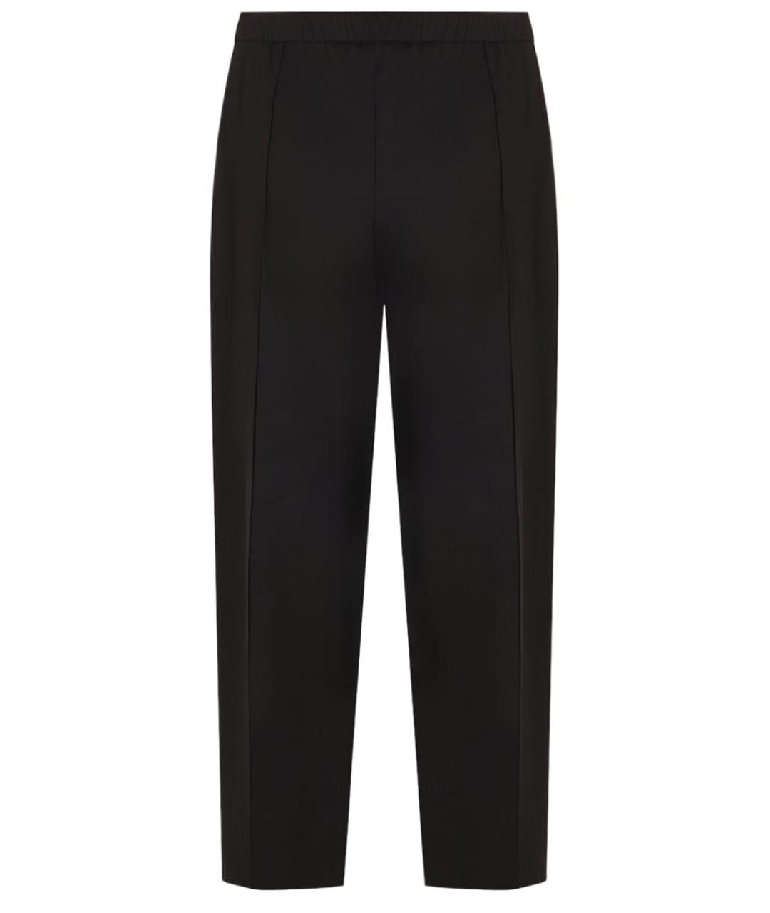 FABIANA FILIPPI Черные шерстяные прямые брюки, фото 2