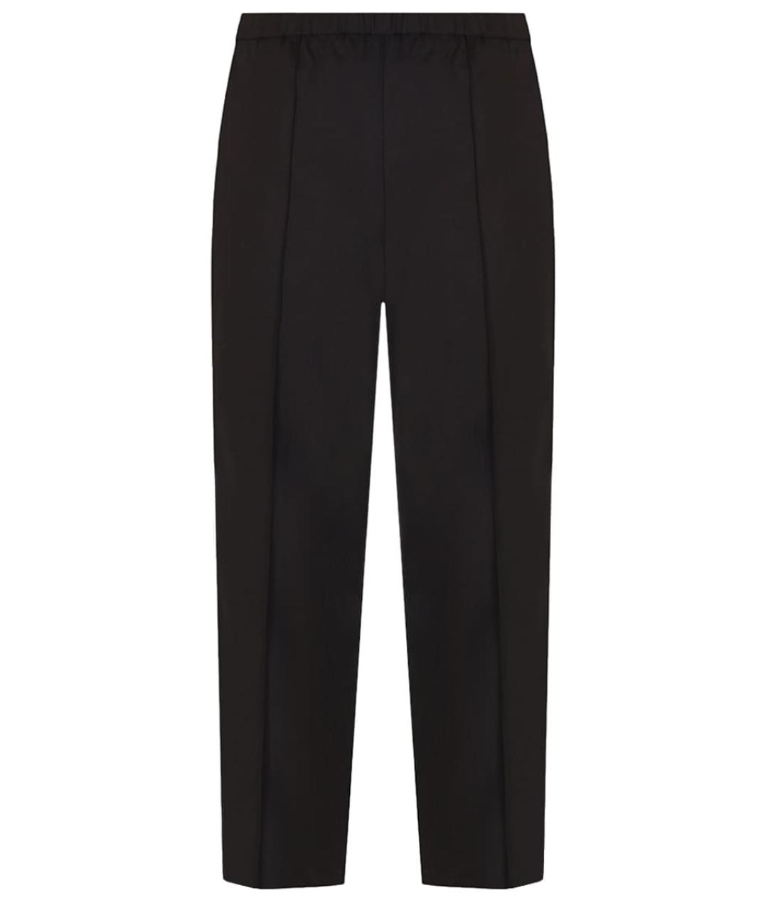 FABIANA FILIPPI Черные шерстяные прямые брюки, фото 1