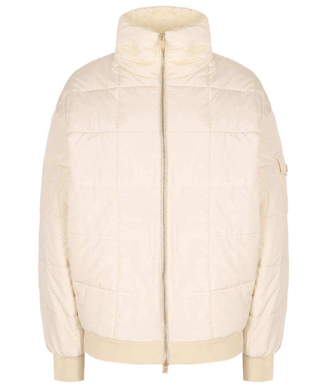 FABIANA FILIPPI Бежевая полиэстеровая куртка, фото 1