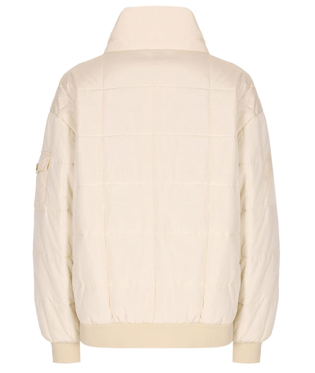 FABIANA FILIPPI Бежевая полиэстеровая куртка, фото 2