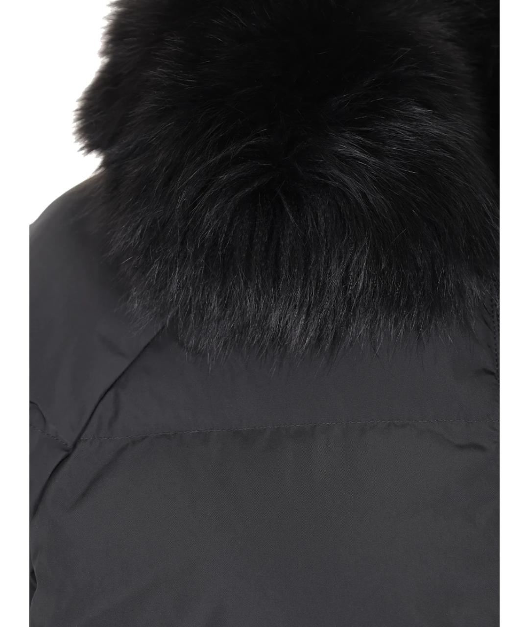 YVES SALOMON Черная полиэстеровая парка, фото 2