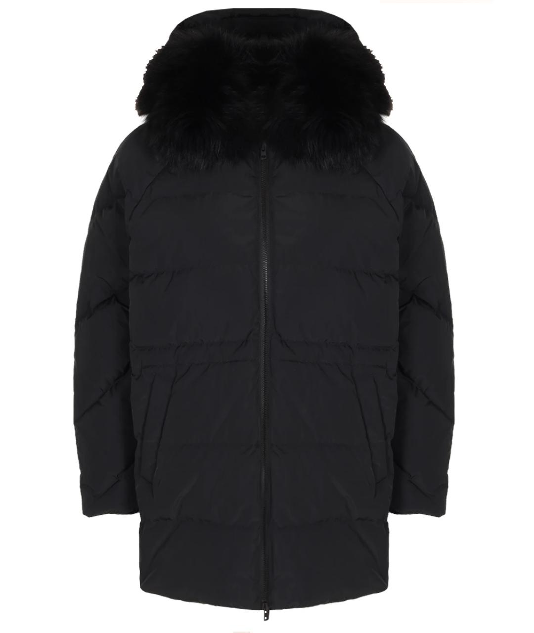 YVES SALOMON Черная полиэстеровая парка, фото 1