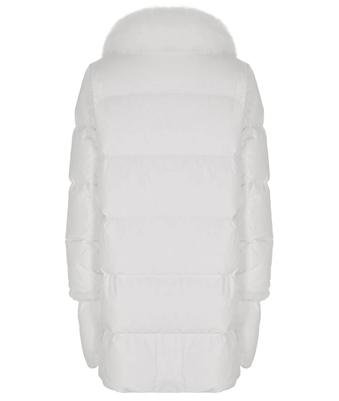 YVES SALOMON Белый полиэстеровый пуховик, фото 2