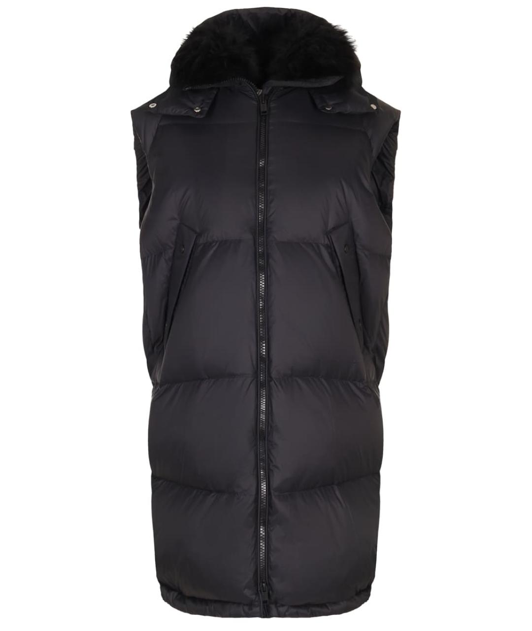 YVES SALOMON Черный полиамидовый жилет, фото 1