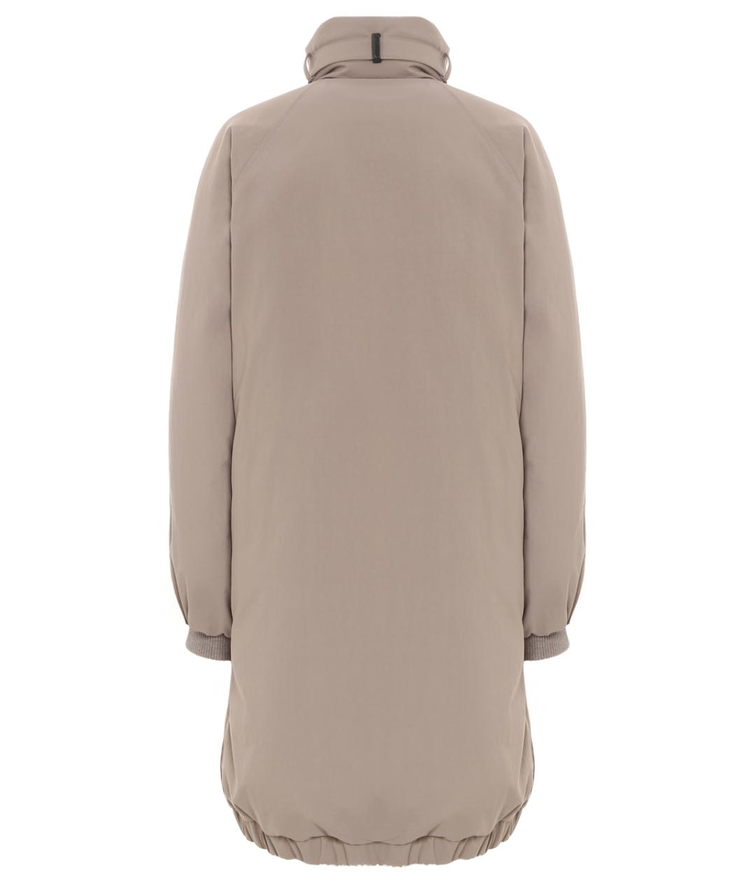 BRUNELLO CUCINELLI Бежевый полиамидовый пуховик, фото 3