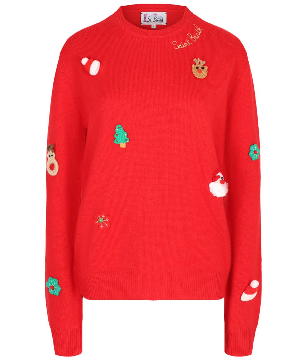 MC2 SAINT BARTH Красный шерстяной джемпер / свитер, фото 1