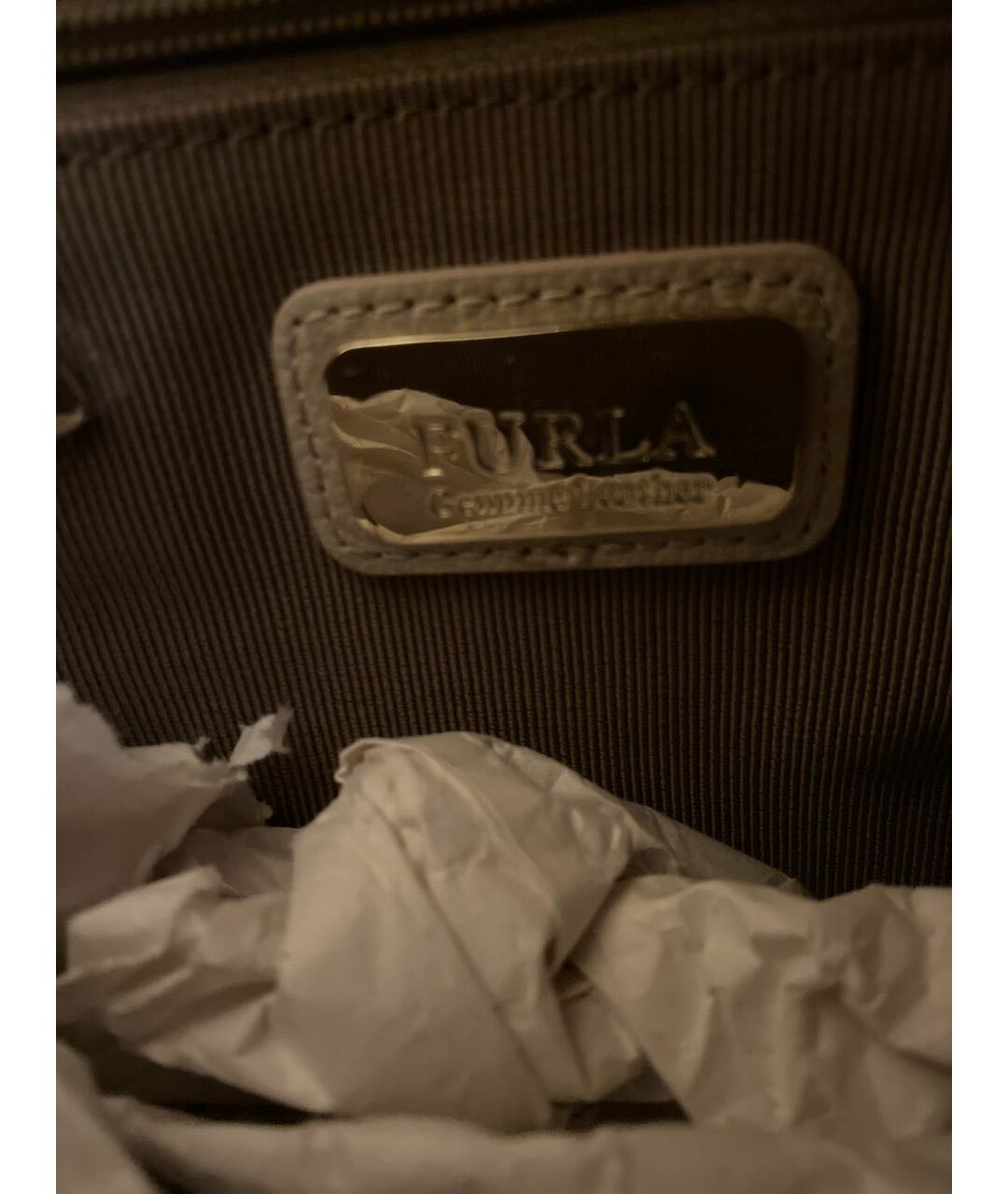FURLA Бежевая сумка тоут из искусственной кожи, фото 6
