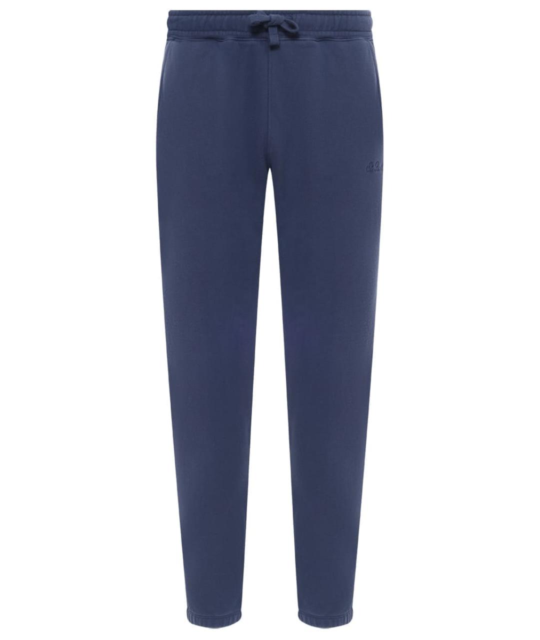 MC2 SAINT BARTH Синие хлопковые повседневные брюки, фото 1