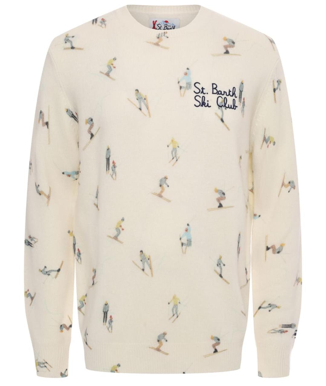 MC2 SAINT BARTH Белый шерстяной джемпер / свитер, фото 1