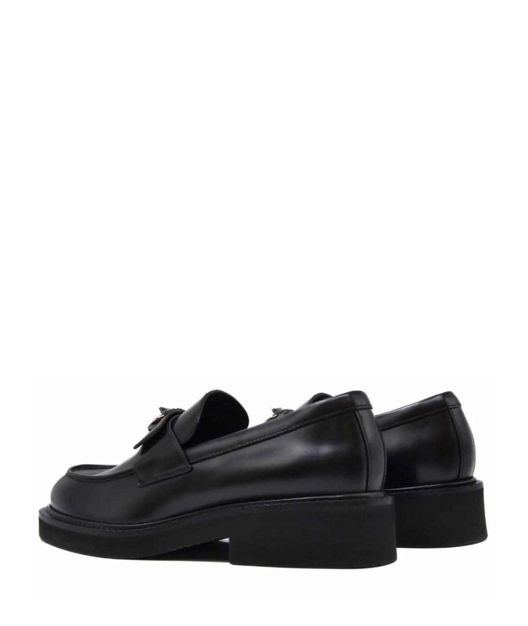 VALENTINO Черные кожаные лоферы, фото 3