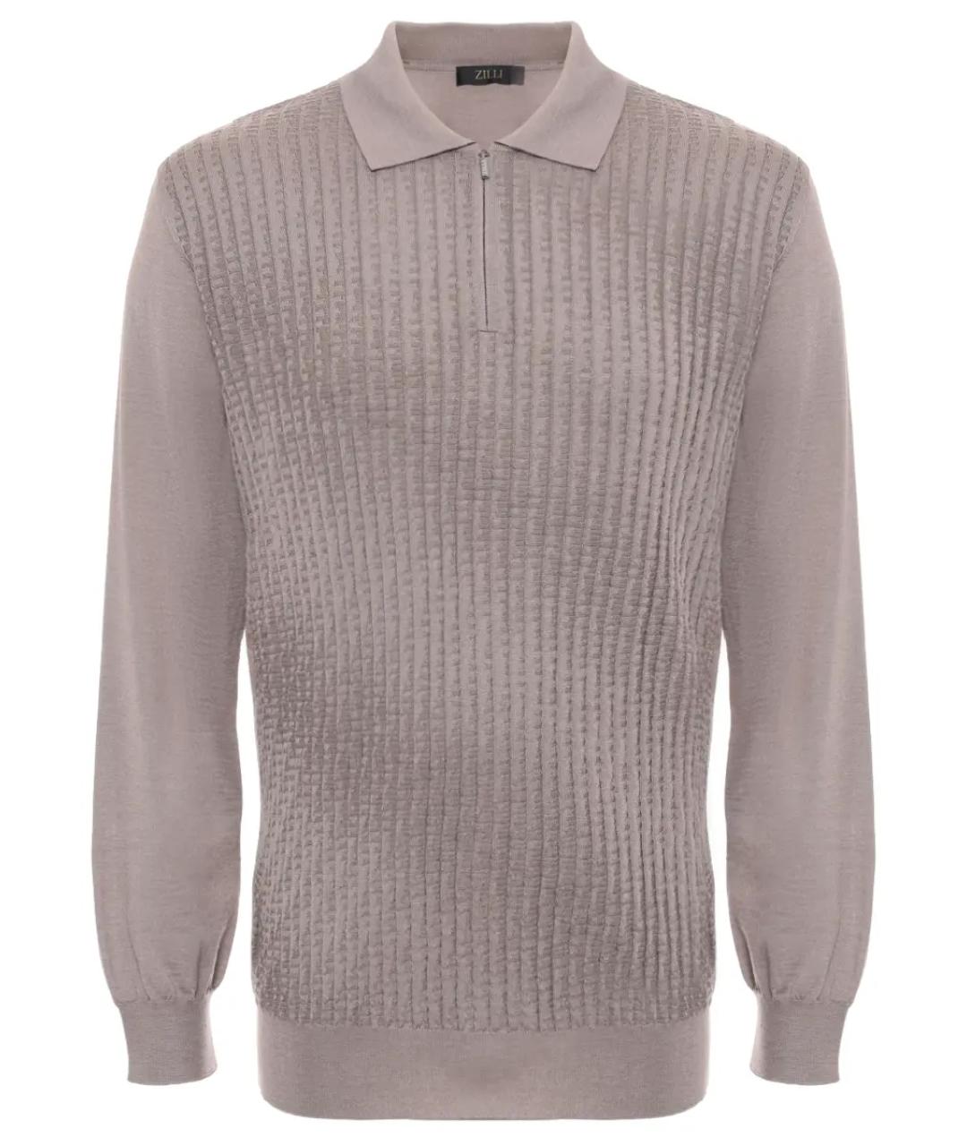 ZILLI Коричневый кашемировый джемпер / свитер, фото 1