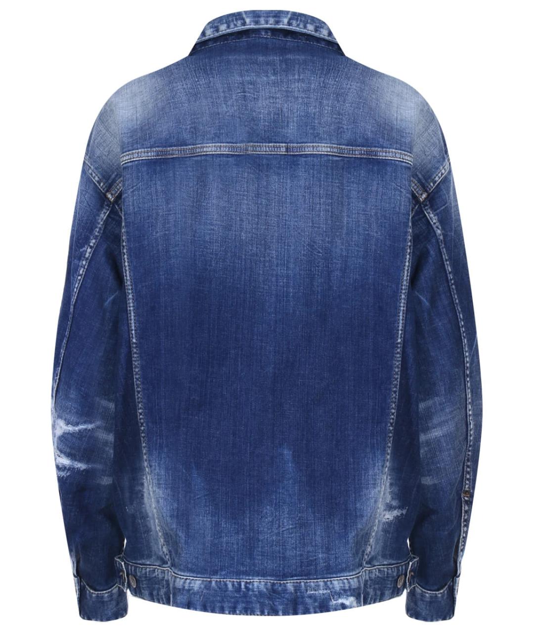 DSQUARED2 Синяя хлопковая куртка, фото 2