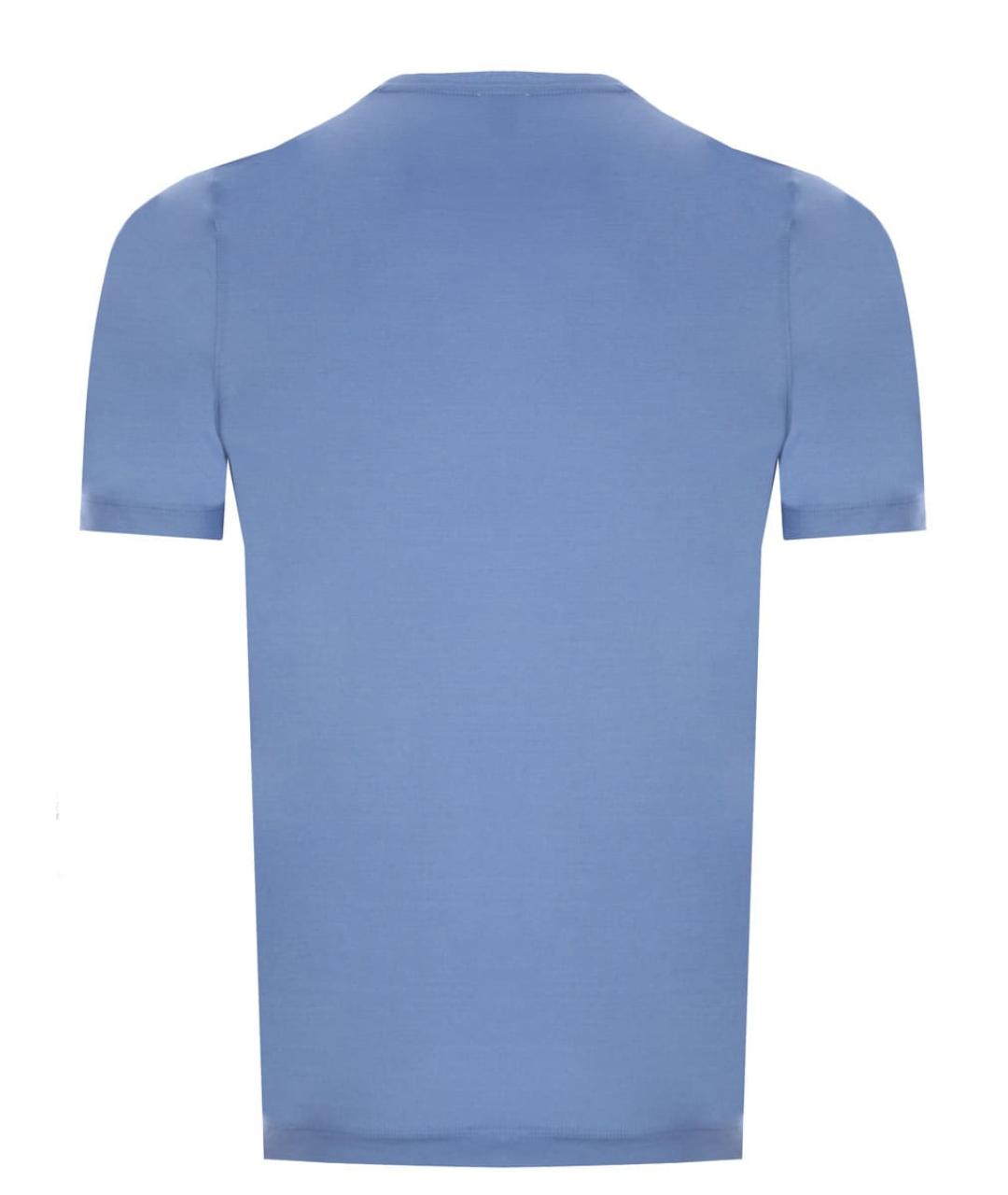ZILLI Голубая хлопковая футболка, фото 2