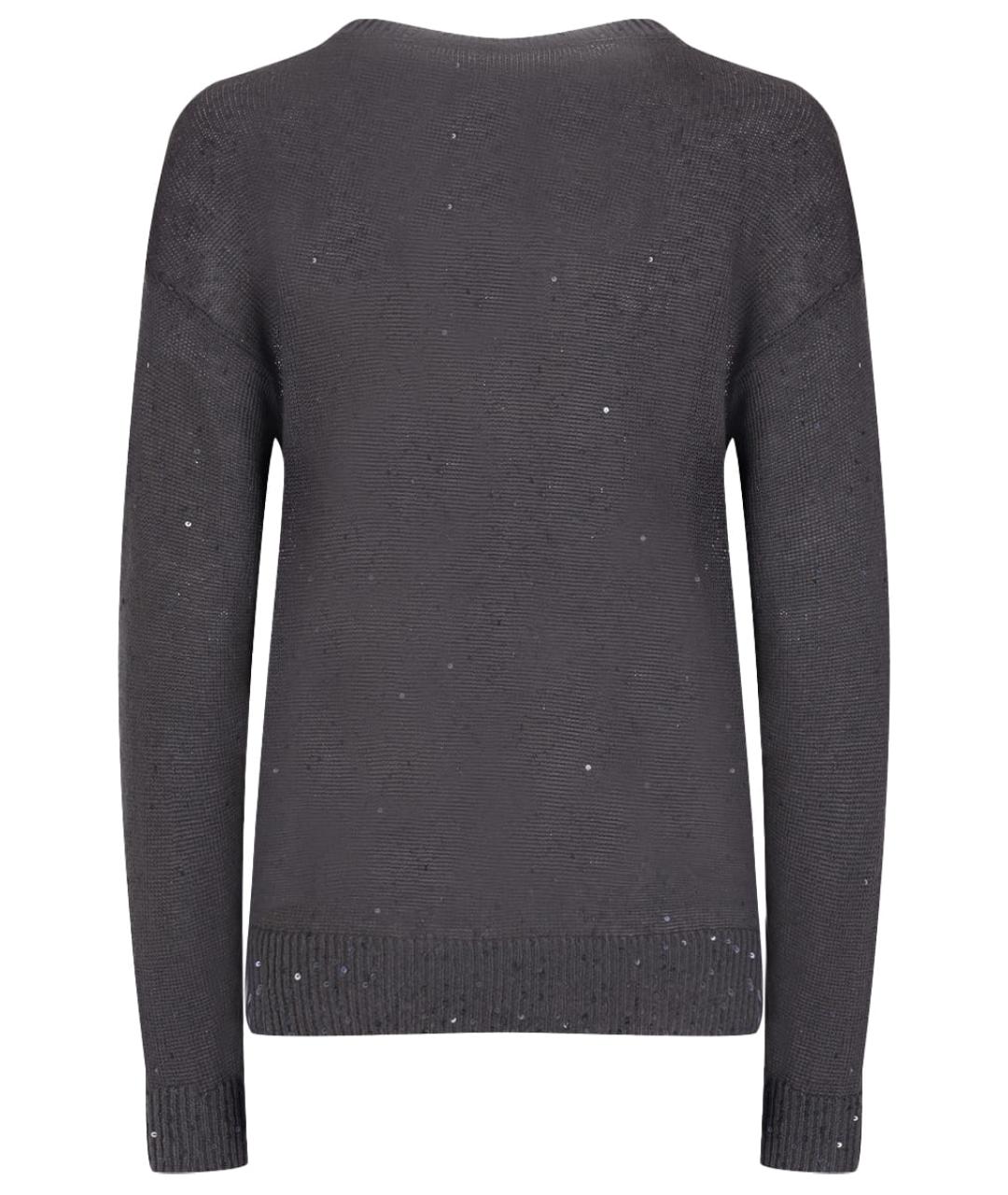 BRUNELLO CUCINELLI Серый льняной джемпер / свитер, фото 2