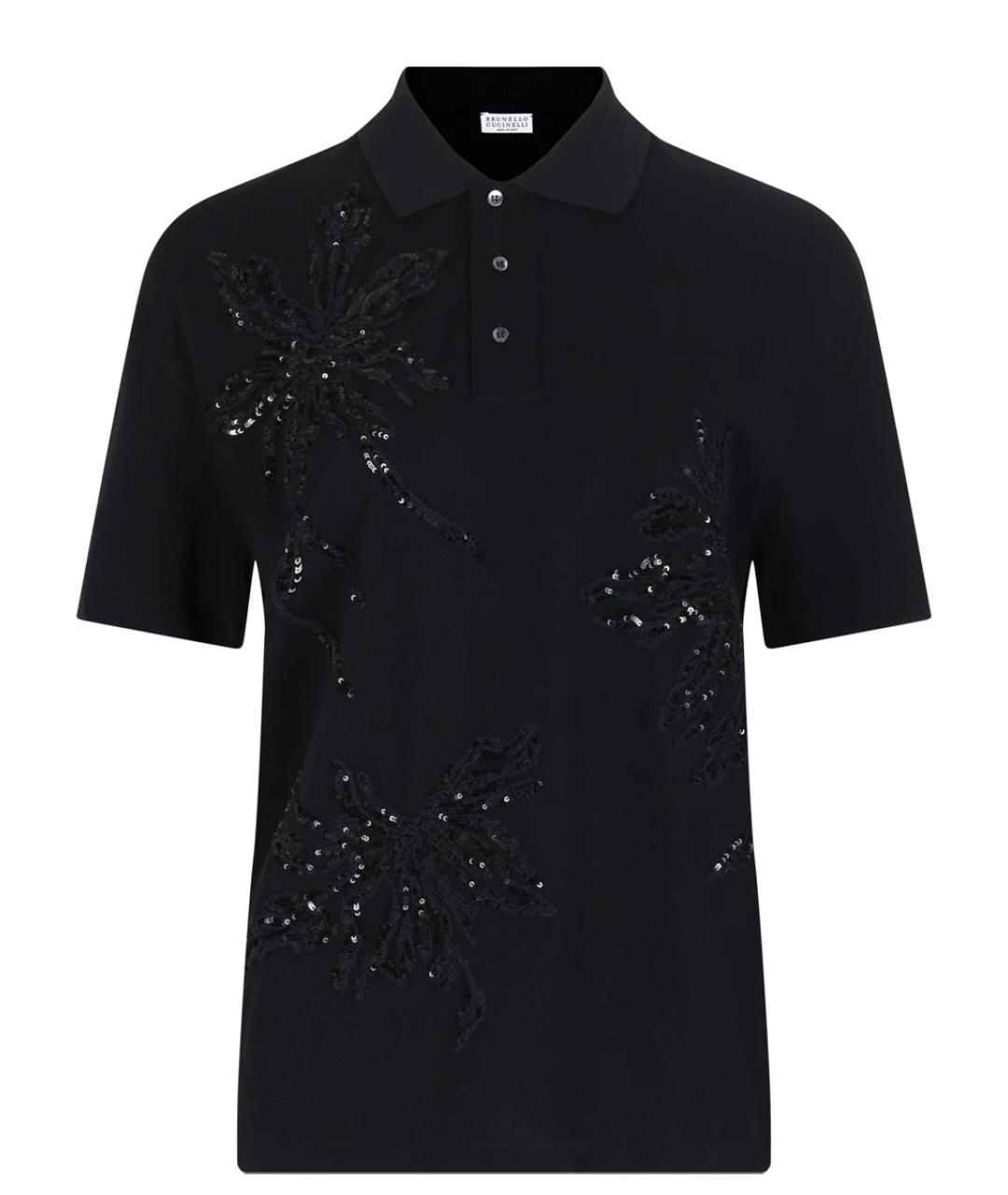 BRUNELLO CUCINELLI Черный хлопковый джемпер / свитер, фото 1