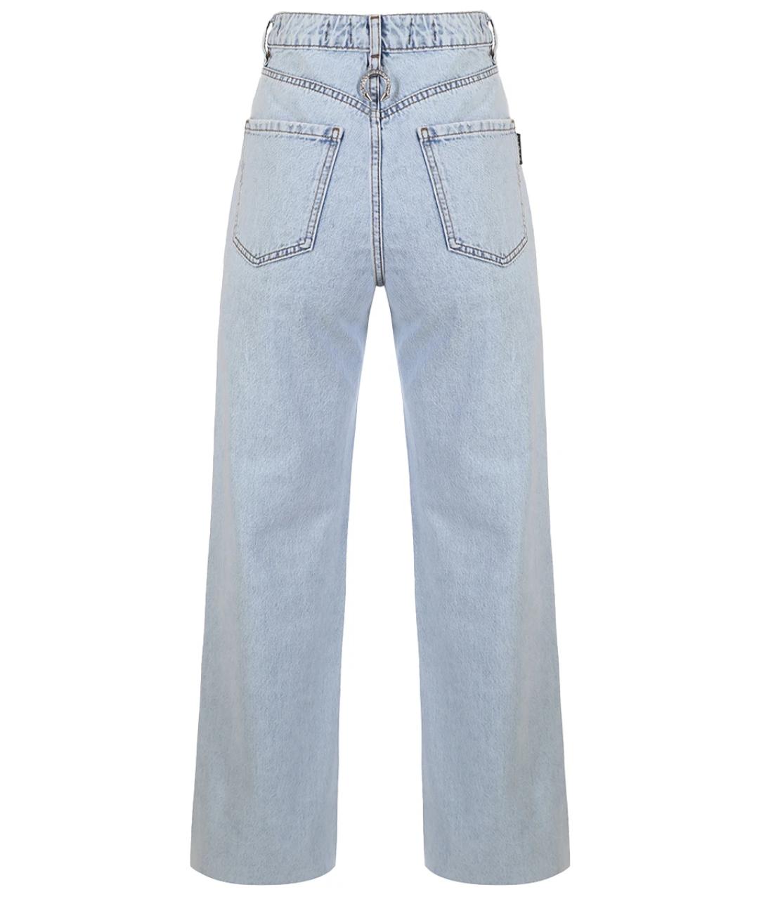 PHILIPP PLEIN Голубые прямые джинсы, фото 2