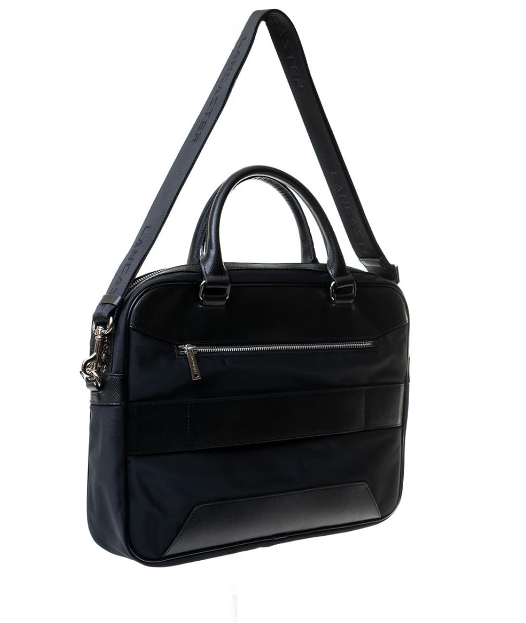 LANCASTER Черная тканевая сумка на плечо, фото 3