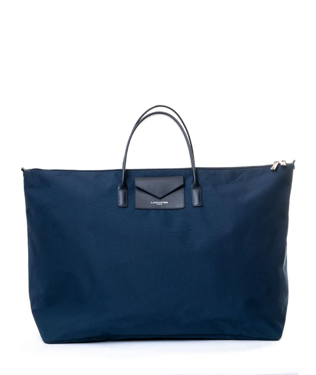LANCASTER Синяя тканевая сумка тоут, фото 1