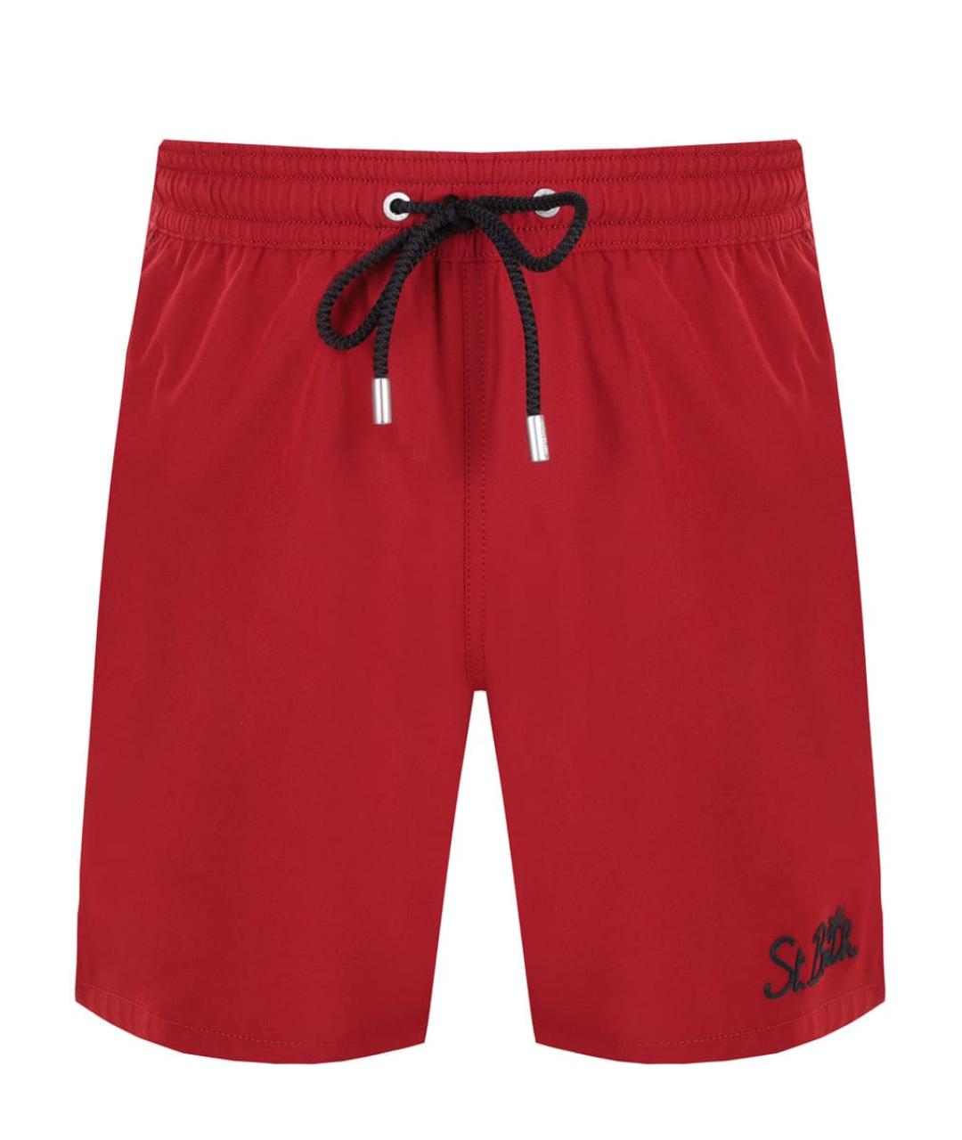 MC2 SAINT BARTH Бордовые полиэстеровые шорты, фото 1