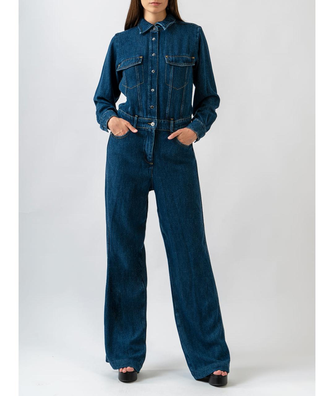 7 FOR ALL MANKIND Синий комбинезон, фото 4