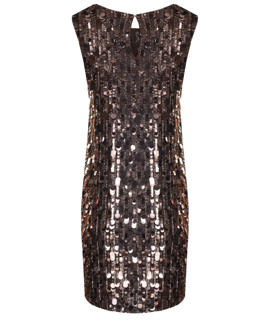 P.A.R.O.S.H. Коричневое полиамидовое платье, фото 2