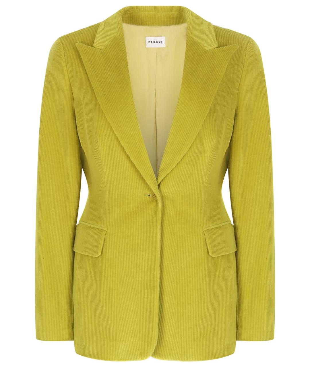 P.A.R.O.S.H. Зеленый хлопковый жакет/пиджак, фото 1