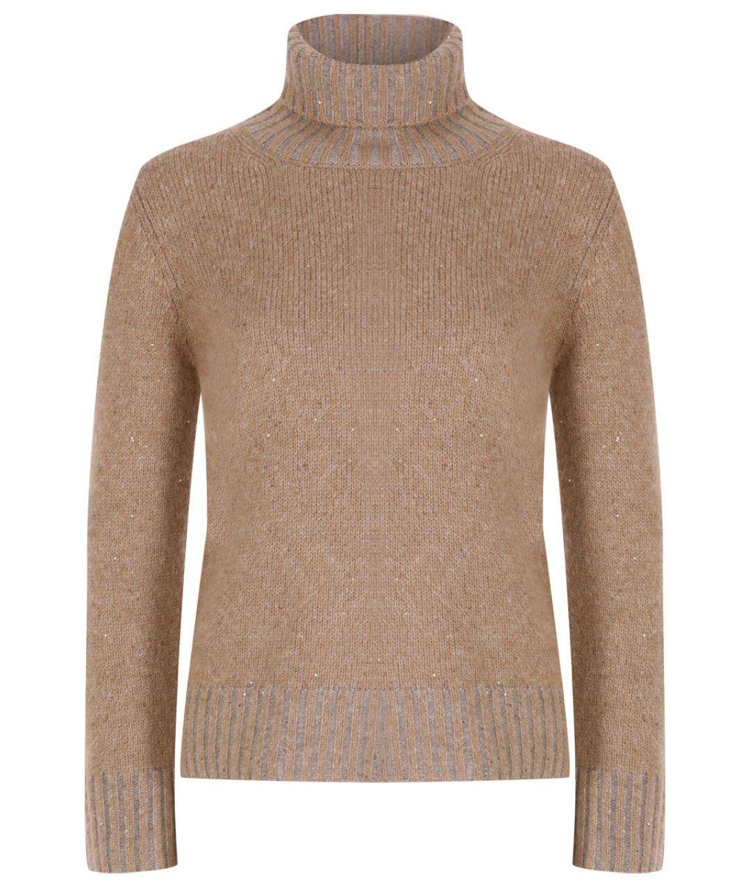 FABIANA FILIPPI Бежевый шерстяной джемпер / свитер, фото 1