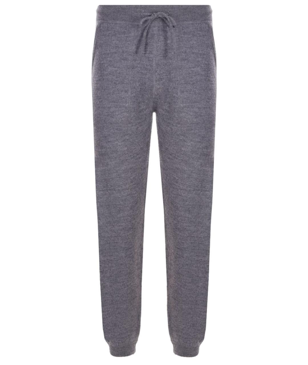 MC2 SAINT BARTH Серые шерстяные повседневные брюки, фото 1