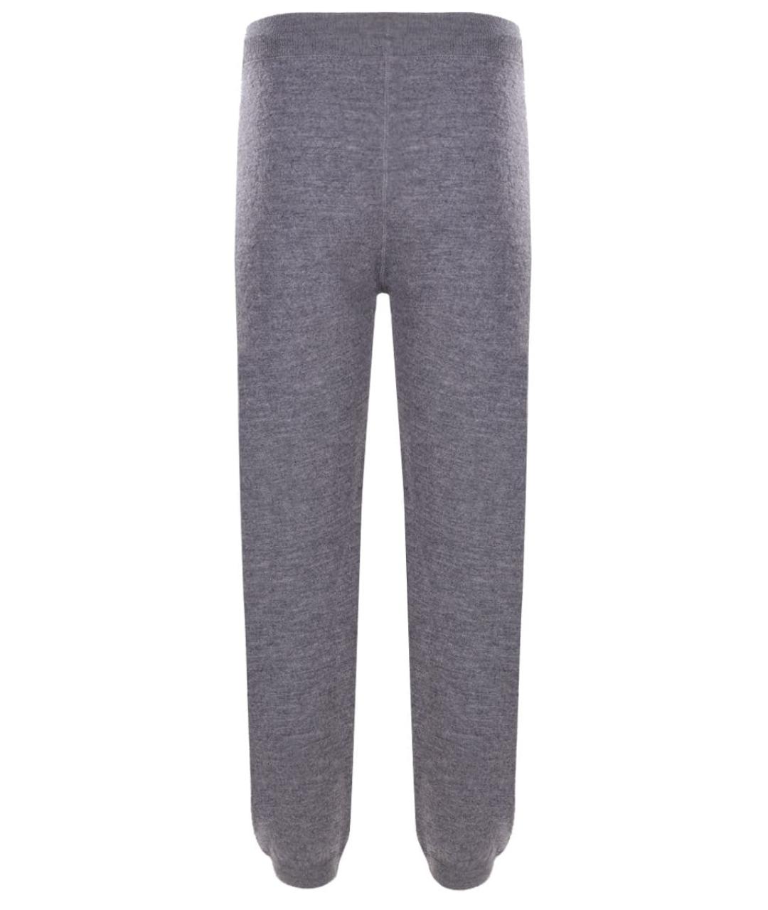 MC2 SAINT BARTH Серые шерстяные повседневные брюки, фото 2