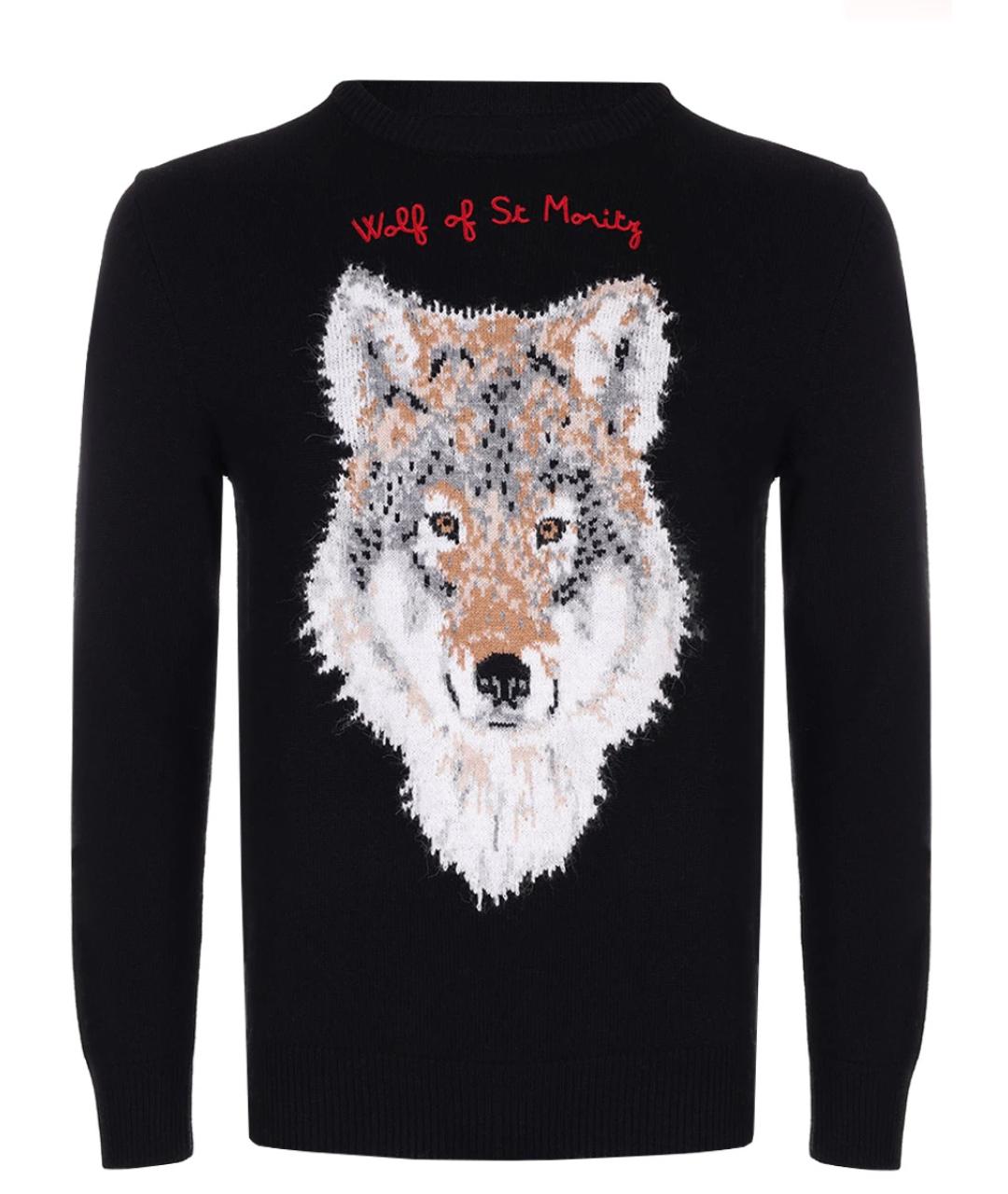 MC2 SAINT BARTH Черный шерстяной джемпер / свитер, фото 1
