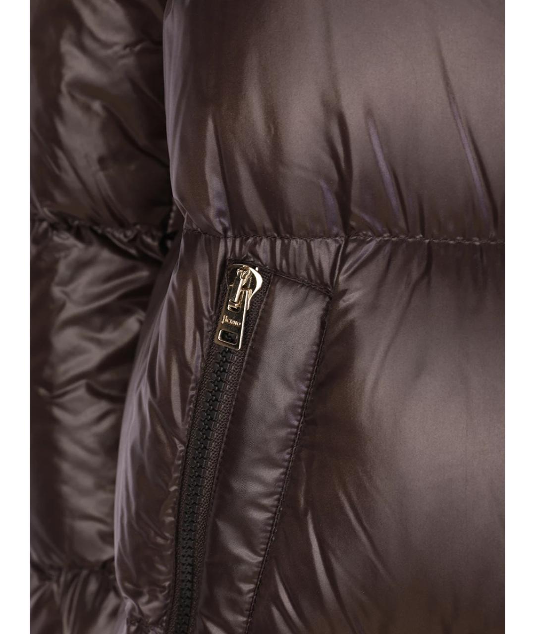 HERNO Коричневый полиамидовый пуховик, фото 3