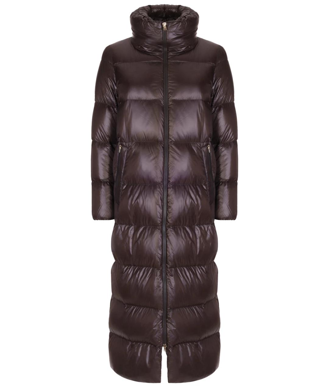 HERNO Коричневый полиамидовый пуховик, фото 1