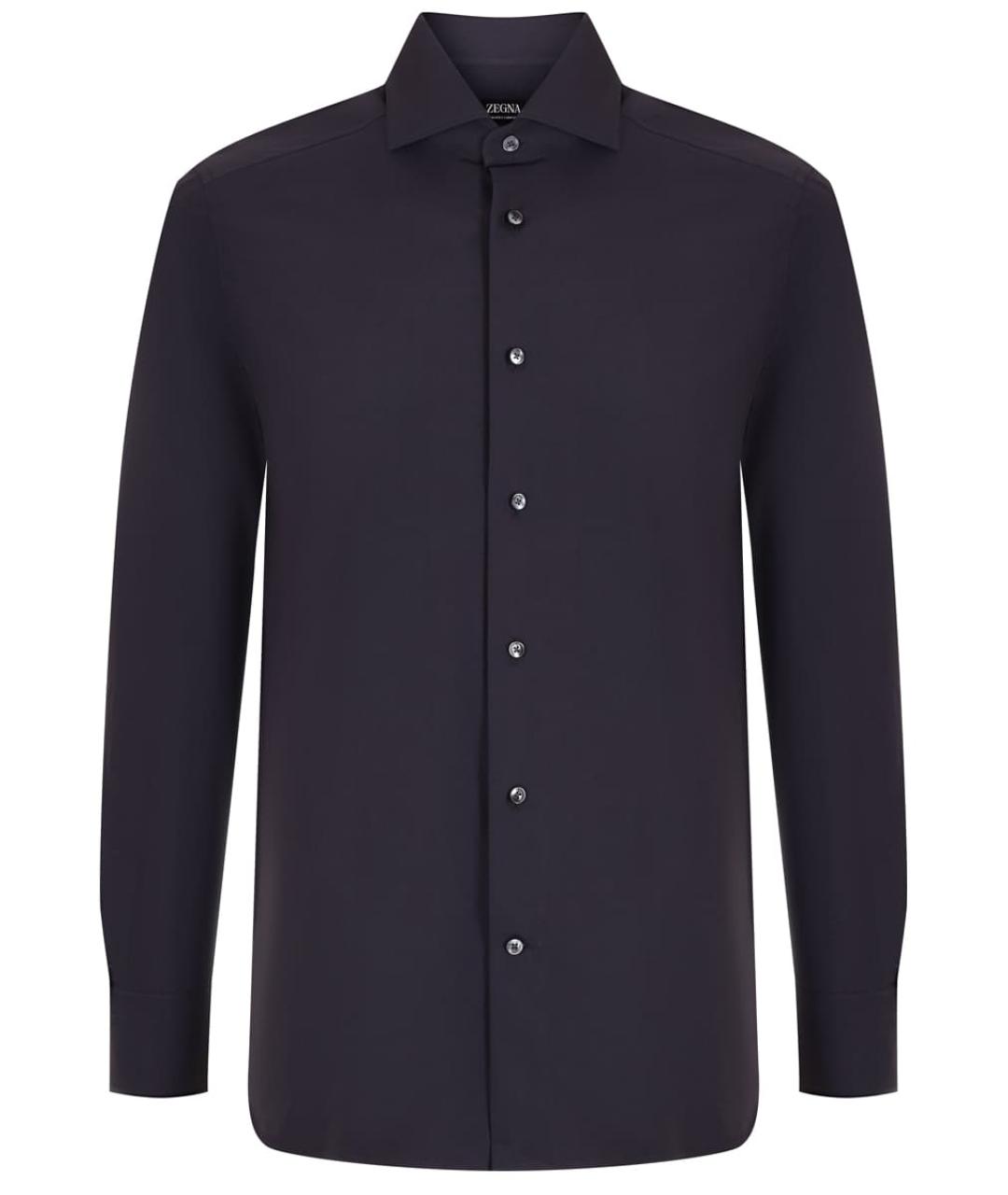 ZEGNA Черная хлопковая кэжуал рубашка, фото 1