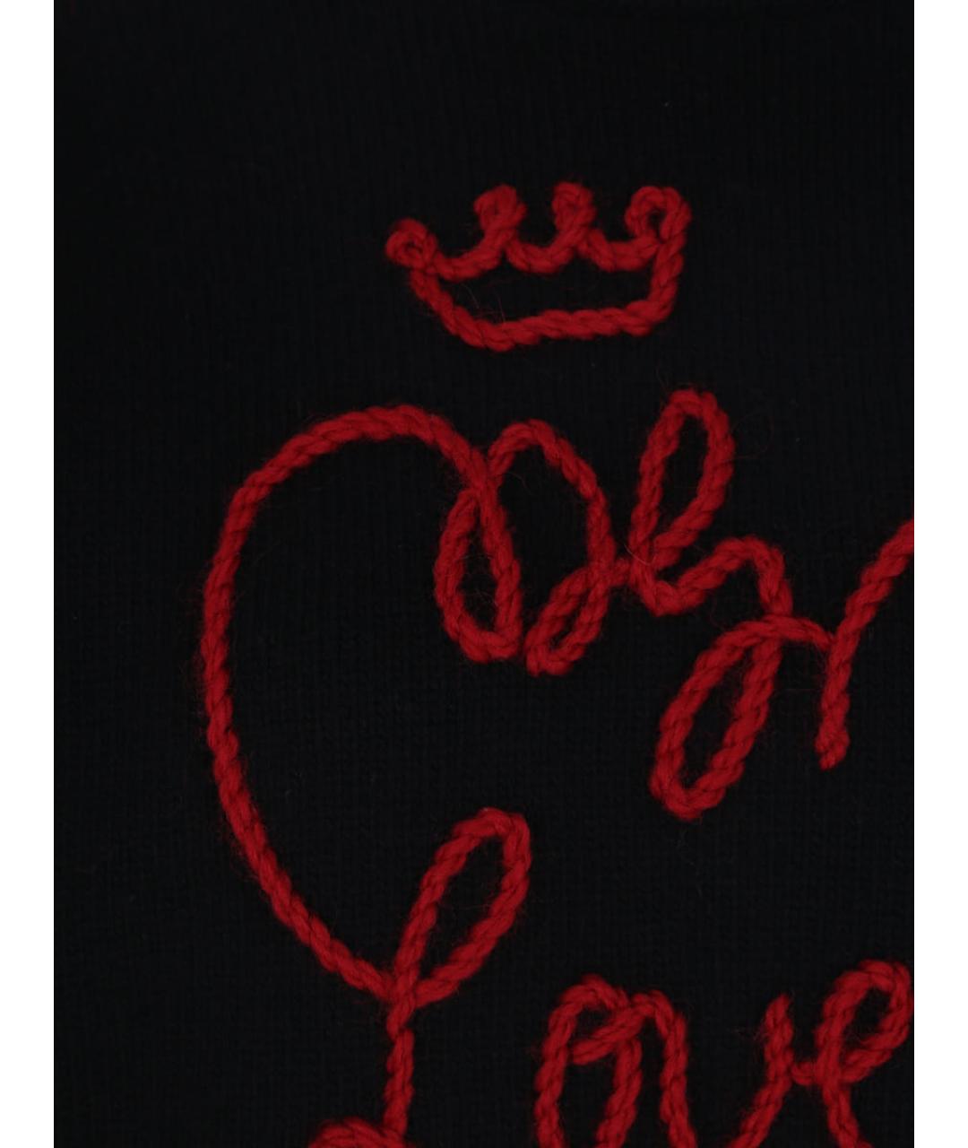 DOLCE&GABBANA Черный шерстяной джемпер / свитер, фото 3