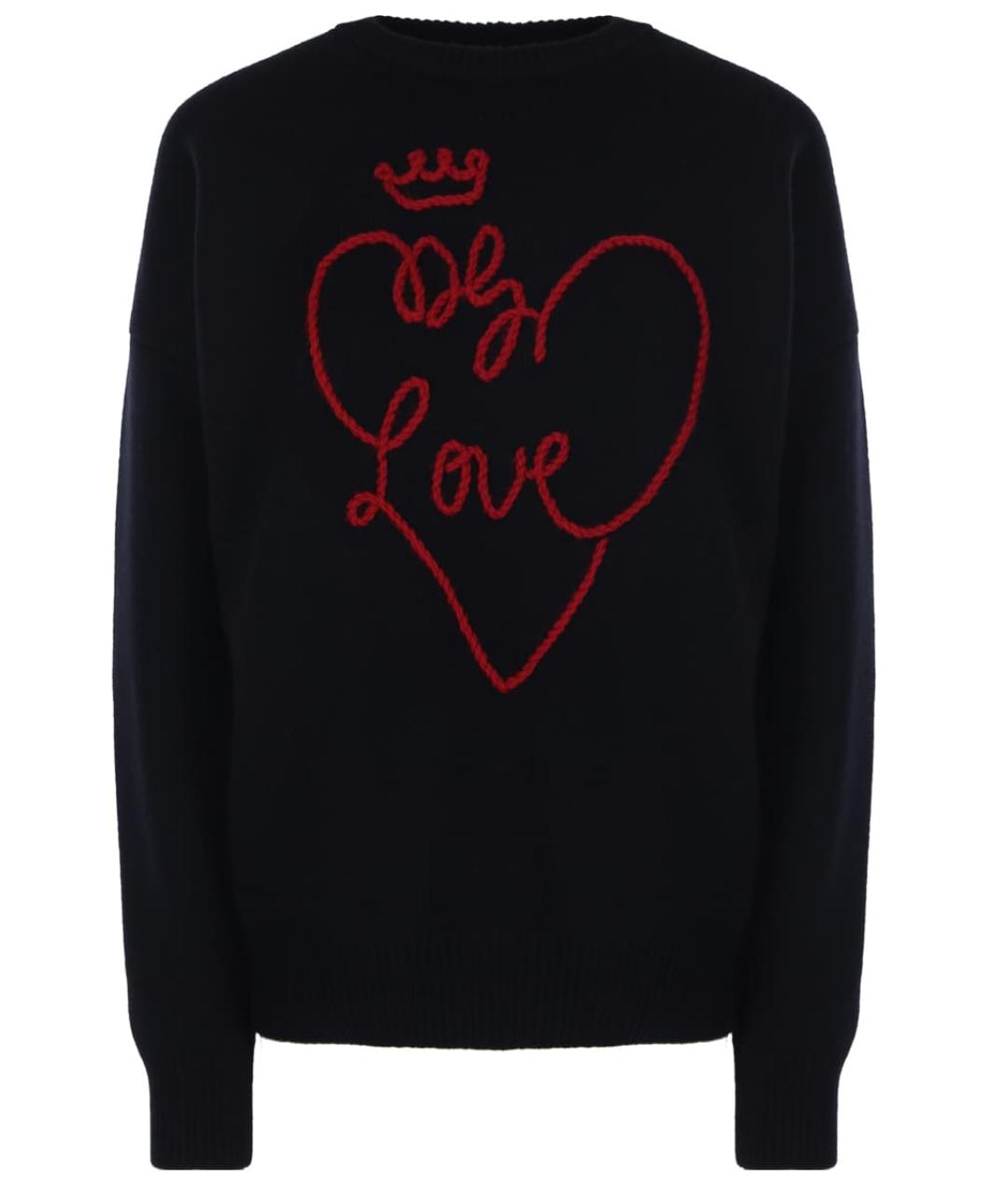 DOLCE&GABBANA Черный шерстяной джемпер / свитер, фото 1