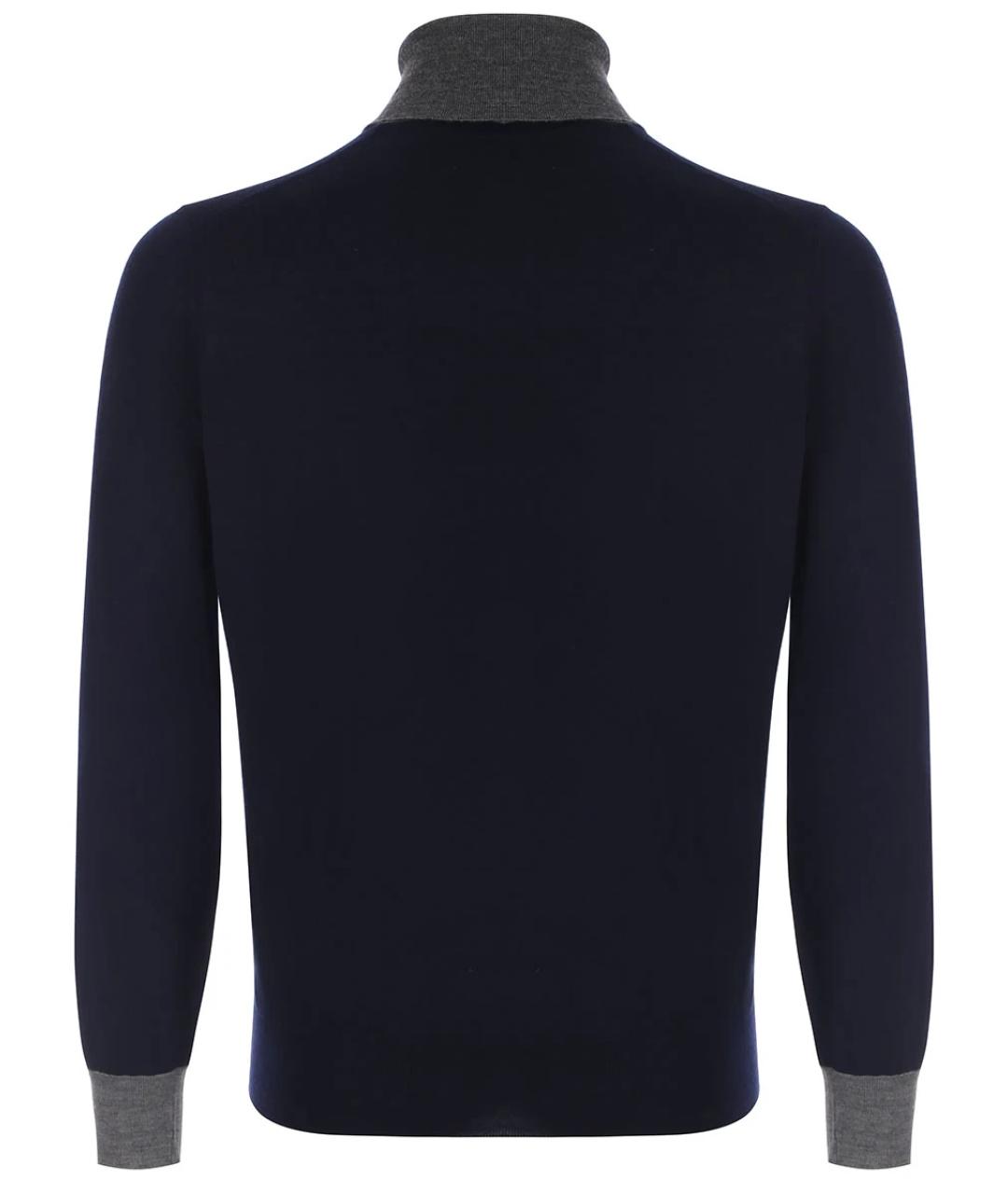 BRUNELLO CUCINELLI Темно-синий шерстяной джемпер / свитер, фото 2