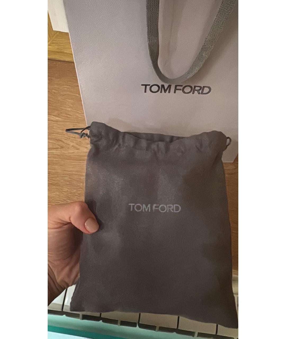 TOM FORD Черный кожаный ремень, фото 4
