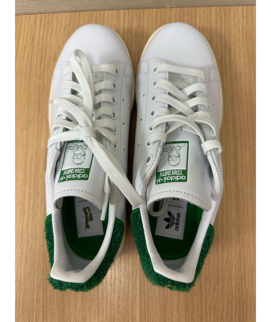 ADIDAS Белые кожаные кроссовки, фото 3